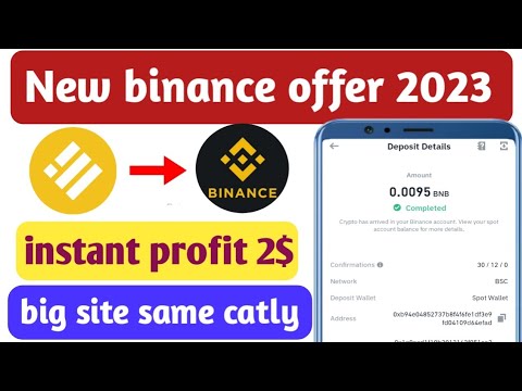 New binance offer instant 0.5$ to 3$ profit || New airdrop same catly || Live withdrawal proof