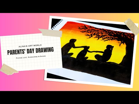 Parents Day Drawing | Parents Day Poster | Global Parents Day Drawing | International family Day