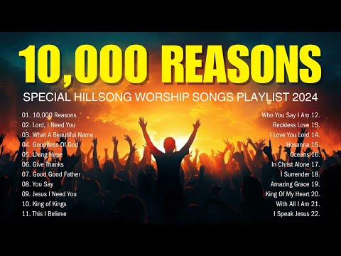 10,000 Reasons ✝ Special Hillsong Worship Songs Playlist 2024 ✝ Christian Music Playlist (Lyrics)#33