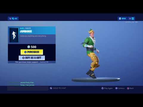 *RETURNED* Jamboree Emote With Elf Skin