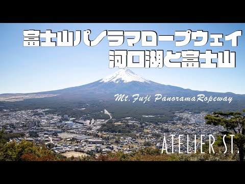 富士パノラマロープウェイからの河口湖と富士山