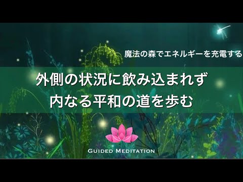 【誘導瞑想】一日・一瞬を内なる平和の道を揺るぎなく歩む｜魔法の森でエネルギーを充電する