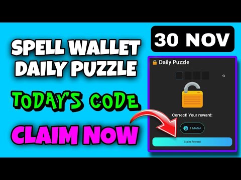 Spell Wallet Daily Puzzle Today 30 November | Spell Wallet Today Puzzle | Spell Wallet Secret Code