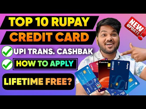 Top 10 Rupay Credit Cards for UPI || Best UPI Rupay credit cards for life time free || Credit Card