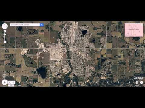 Grande Prairie, AB - Urban Sprawl Time Lapse