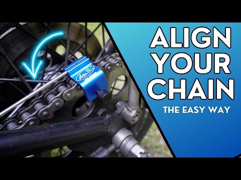 Motorcycle Chain Alignment (The Easy Way!)