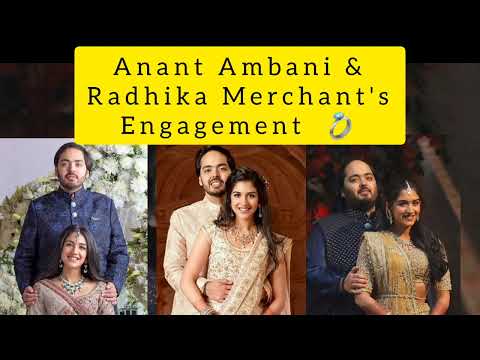 Anant Ambani & Radhika Merchant's engagement#ambanifamily#trending#billionairelife#business#indian