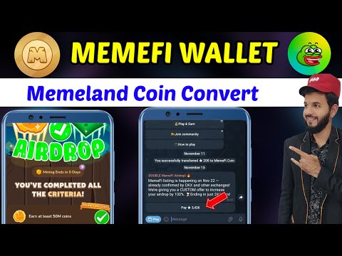 Memefi Airdrop Criteria 🤯 | Memefi OKX wallet | Memefi New update| Memeland new update| bool network