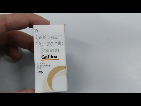 Gatilox ophthalmic solution// gatifloxacin eye drops