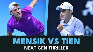 Rollercoaster Jakub Mensik vs Learner Tien Battle! | Next Gen ATP Finals 2024 Highlights