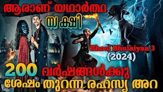 മുഖം മൂടിക്കുള്ളിലെ യക്ഷി | Bhool Bhulaiyaa 3 (2024) Full Hindi Movie Explained In Malayalam