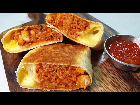 Tasty Kimchi Burrito Recipe | Korean Style