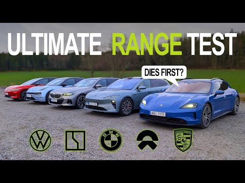 Electric range battle - BMW vs Porsche vs VW vs Zeekr vs Nio | Stockholm to Idre