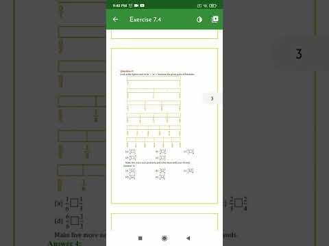 Class 6 Maths Chapter:- 7 Fractions Exercise 7.4 Solution