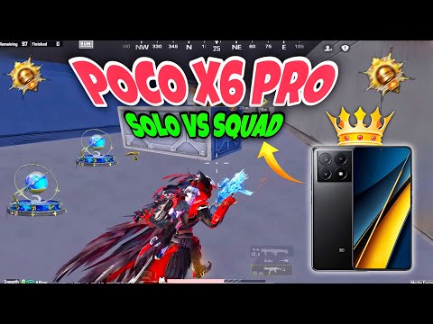 Poco x6 pro 🔥 solo vs squad livik rush gameplay 🔥