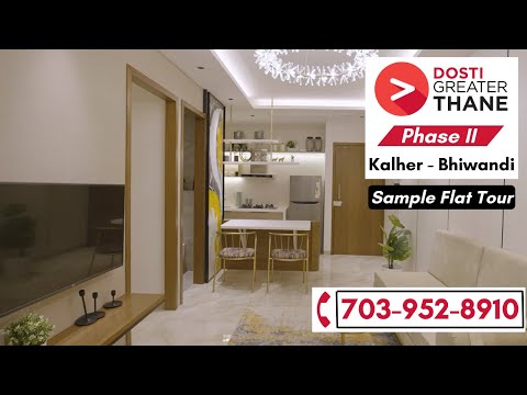 Dosti Pride | Dosti Charm | Dosti Grace - Dosti Greater Thane Phase 2 Sample Flat Tour | 1 BHK