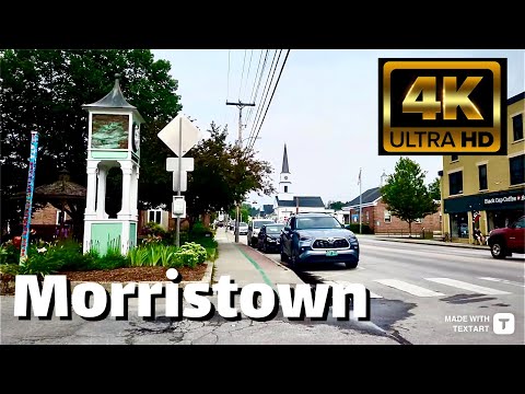 【4K】Morristown Vermont - Main Street - Short Walk - July 2023