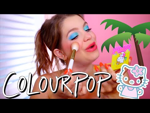 NEW HELLO KITTY X COLOURPOP TROPICAL ESCAPE REVIEW+SWATCHES