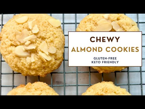 EASY Low Sugar Soft & Chewy Almond Cookies