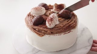 モンブラン・ショートケーキの作り方 Mont Blanc Short Cake｜HidaMari Cooking