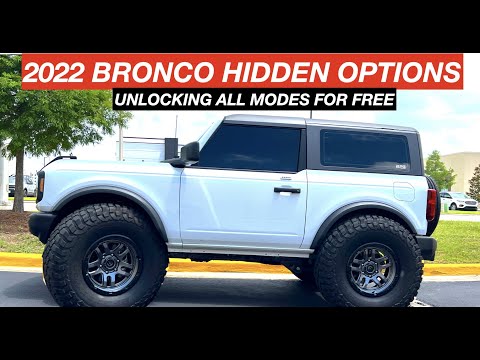 How To Unlock 2022 Bronco Hidden Features😮| Cheap Bronco Build