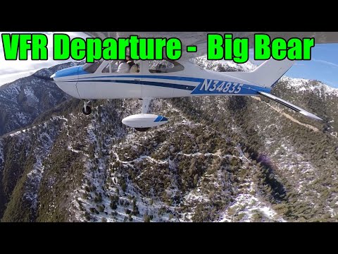 Full VFR Mountain Departure Out of Big Bear Airport (L35) - Cessna C177B Cardinal