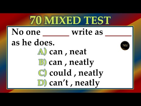 70 Mixed Tenses Test | Verbs in English Grammar | English Grammar Quiz | No.1 Quality English