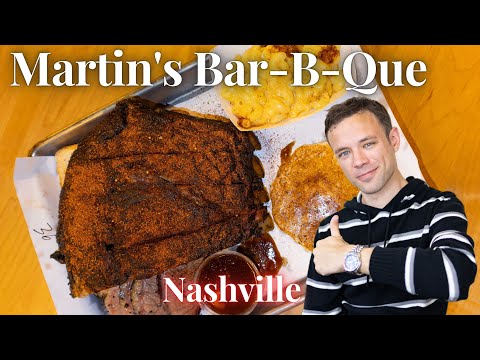 Eating at Martin's Bar-B-Que. Best BBQ in Nashville? And Eating at City House. Day 2