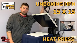 Unboxing heatpress ￼nation Signature series￼ 15 x 15 heat press ￼( also first press review )