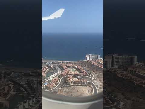 Landing in Tenerife 🏝️ #tenerife #landing #tenerifeairport#canaryislands