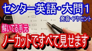 センター英語の解き方を大公開！～大問１(発音・アクセント)～