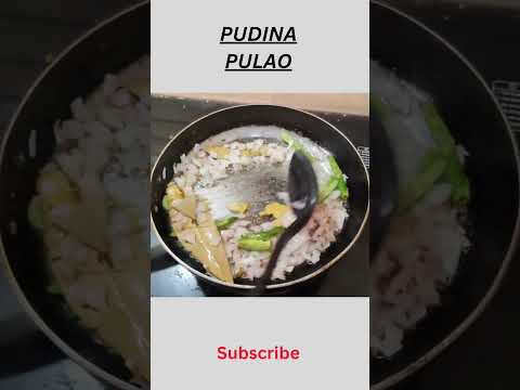 pudina rice recipe | mint rice recipe #tastyfood #cooking #shorts #youtube #pudinapulao #homefood