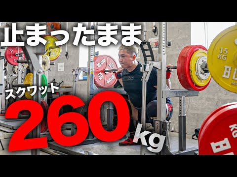 【初心者向け】100kgの男がスクワット260kgで遊んでみた