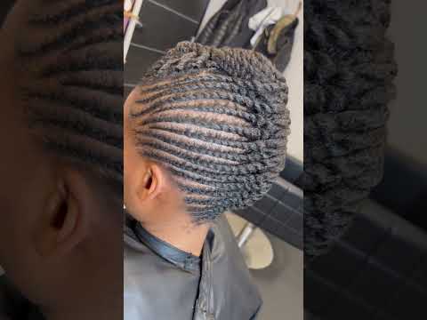 flat twist updo