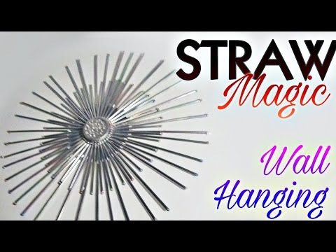 Beautiful Decoration Using A Simple Straw Magic  | Waste Materials | Reuse ideas