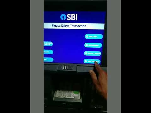 how to get min stetment in sbi atm machine.