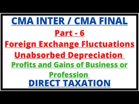 Profits and Gains of Business or Profession | Direct Taxation | CMA Inter | CMA Junction |