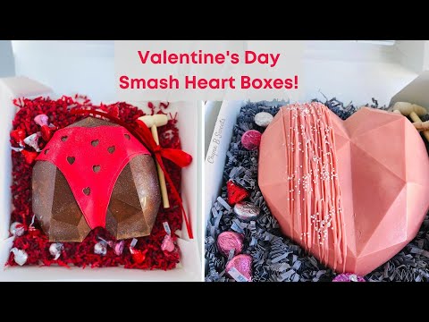 Valentine's Day Breakable Heart Gift Box! | How to Make A Smash Heart | ChynaBsweets