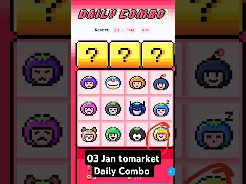 Tomarket app daily combo |tomarket Today combo | 03 Jan tomarket combo #tomarketairdrop