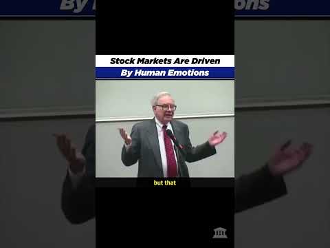 Stock markets are driven by human emotions. #warenbuffet #stockmarket #stocks #money #investing