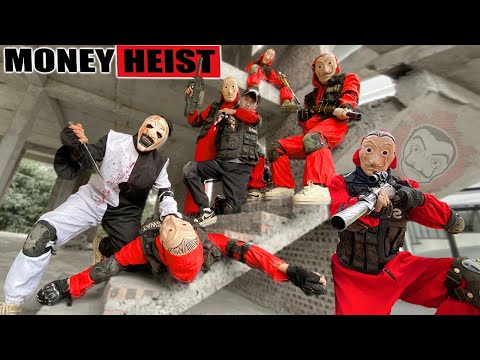 PARKOUR VS MONEY HEIST: Money Heist & Clown kill Doctor to steal money,escape from police | Epic POV