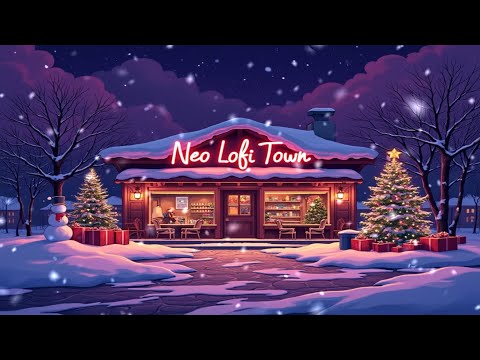 Warm Christmas Coffee Shop Nights ☕🎄❄️ – Lofi Hip Hop Beats with Peaceful Snowy Ambience 🌨️✨🎶