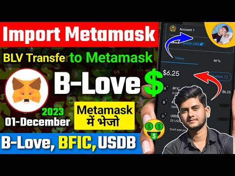 How To Import BLV USDB & BFIC On Metamask Wallet Add B Love Network Connect Kaise kare | Zid Earning