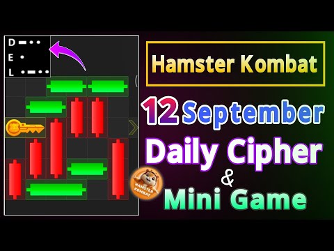 Hamster Kombat Daily Cipher & Mini Game 12 September