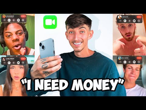 I FaceTimed YouTubers Asking for Money… **awkward**