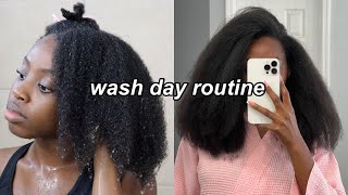 WASH DAY ROUTINE ON MY THICK NATURAL HAIR (type 4) ✨