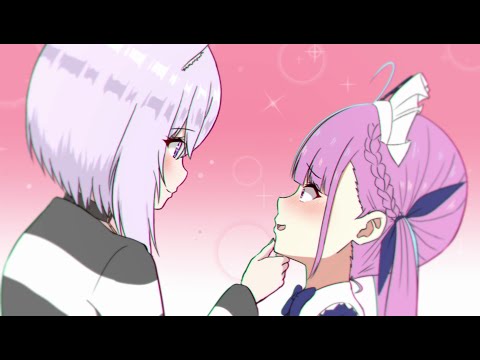 Minato Aqua at the mercy of Nekomata Okayu【Animated Hololive/Eng sub】