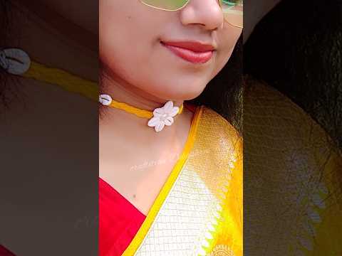 haldi special jewellery ❤💛 | #diynecklace #shorts #haldi #diy #trendy