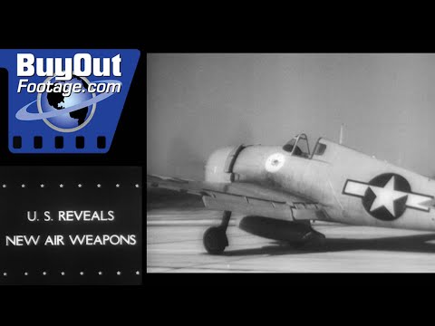 WW2 Military Newsreels 1945 Radio Controlled Navy Fighter Plane