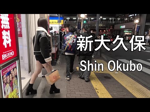 【4K】日本なのにほぼ韓国、新大久保を散歩 Walking in Shin-Okubo of Tokyo, almost South Korea